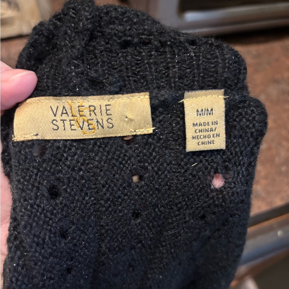 Valerie Stevens Black Women's Cardigan - Picture 5 of 5